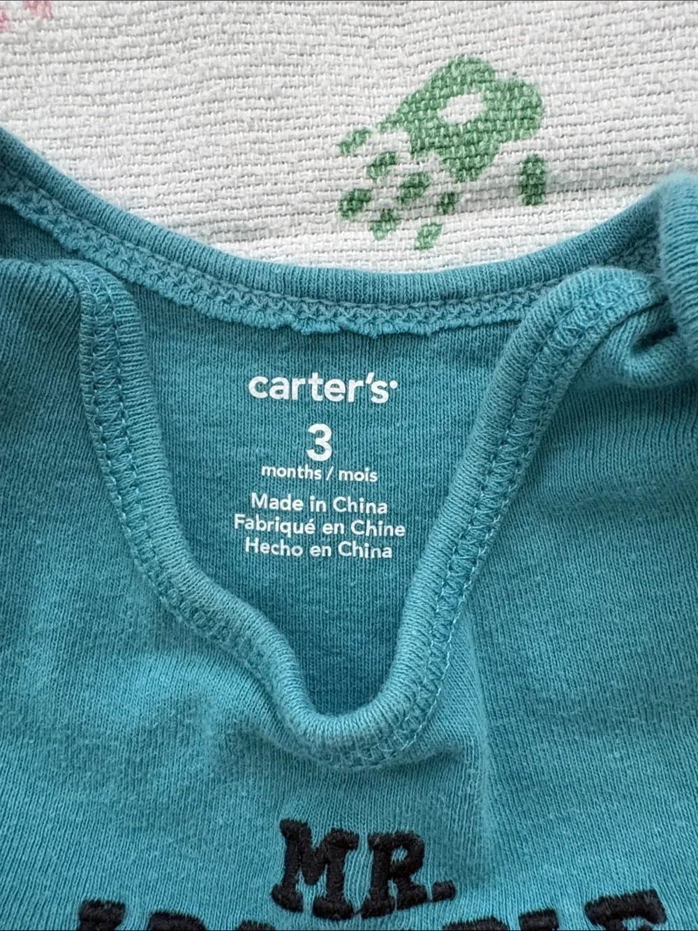 Carters teal baby
